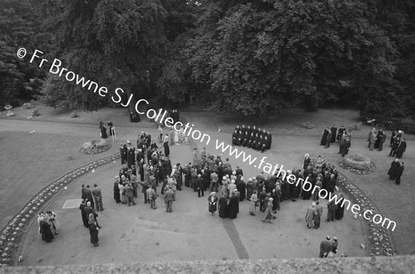 MILLTOWN PARK ORDINATION GROUP FROM UPSTAIRS WINDOW